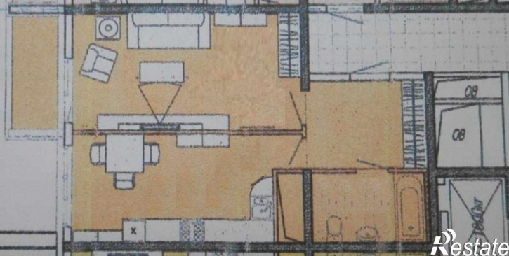 1-комн квартира Центральный район, 44
