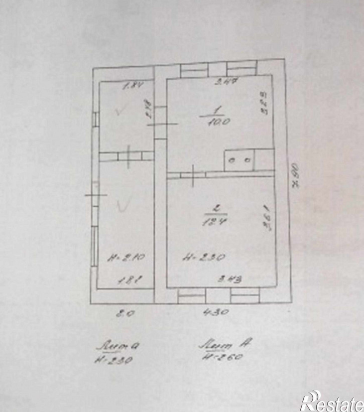 3-комн квартира Пьяный хутор, 1