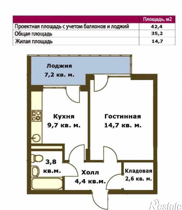 1-комн квартира п. Супсех