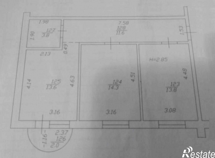 2-комн квартира Центральный район, 21