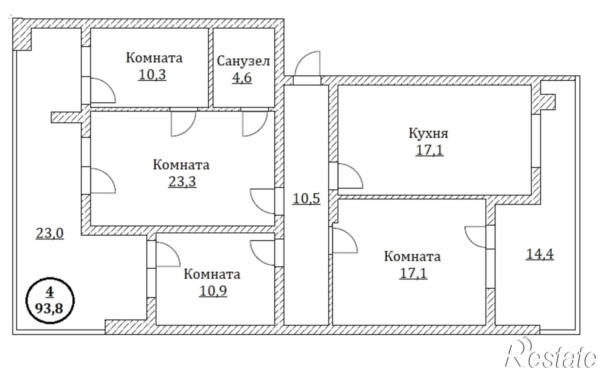 Купить квартиру за 8 000 000 рублей на Яблоневая ул, 5