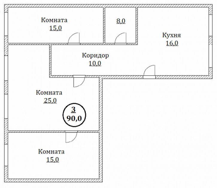 3-комн квартира Мира пр-кт, 49