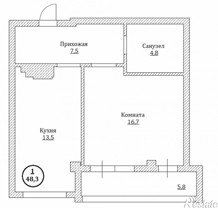 2-комн квартира Космонавта Пацаева ул, 6