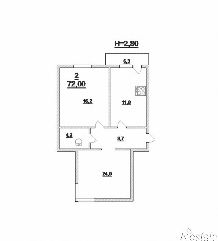 2-комн квартира Красная ул, 285