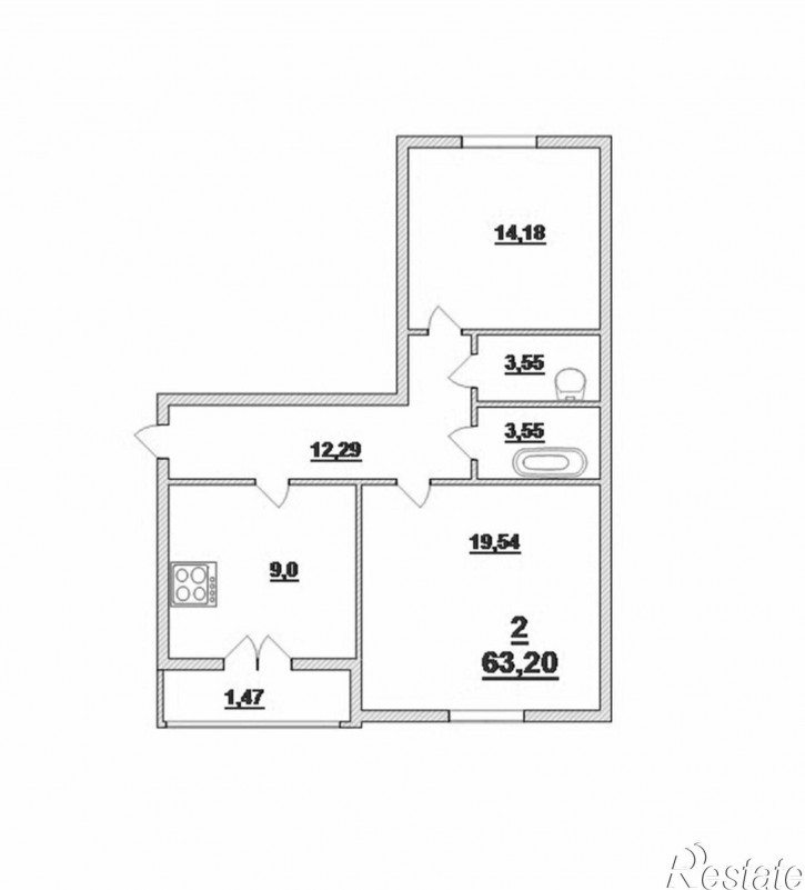 2-комн квартира А.Невского ул, 220