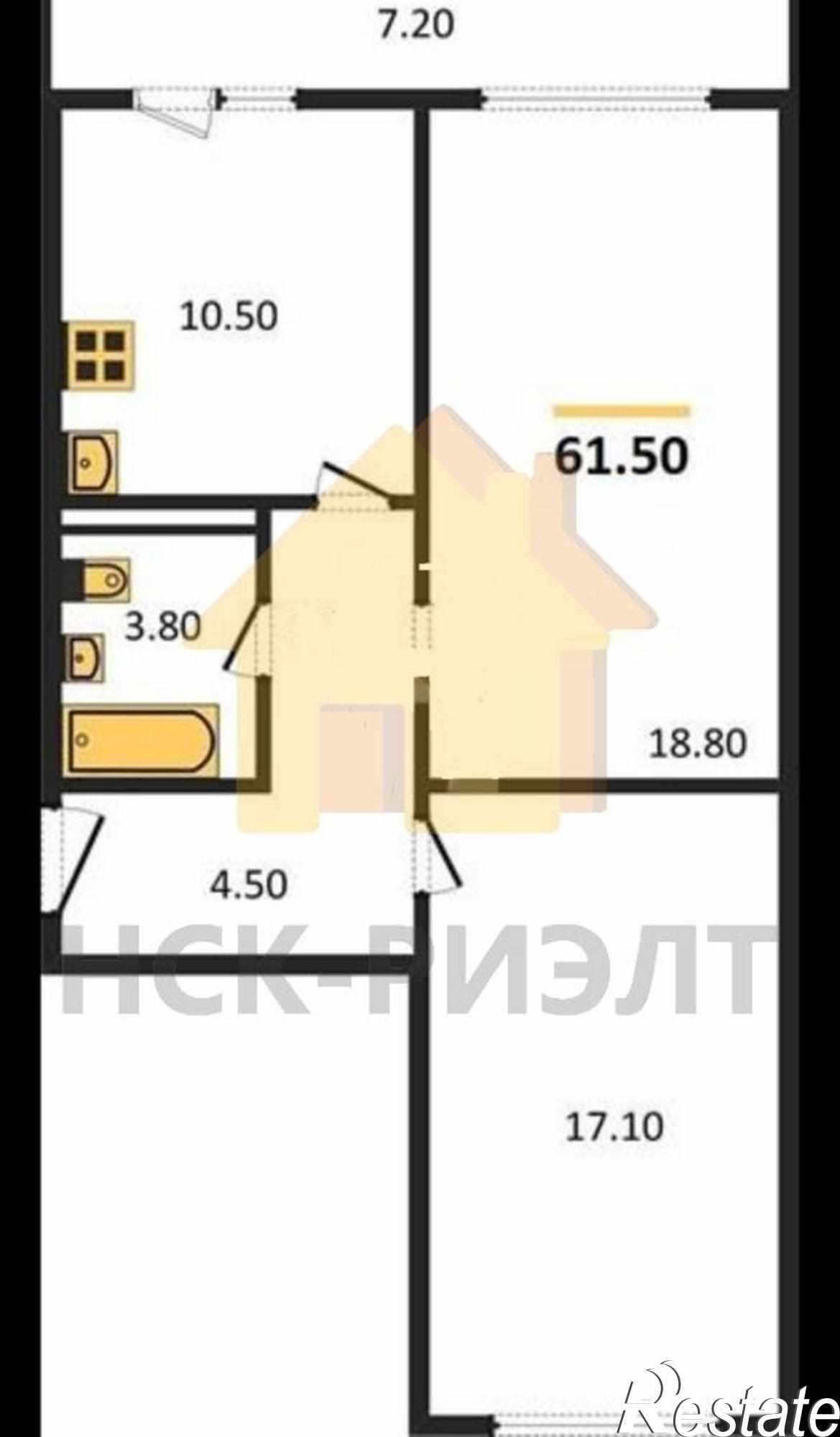 Купить квартиру за 6 140 000 рублей на ул. Чулымская 1-я,122/11 д11 стр