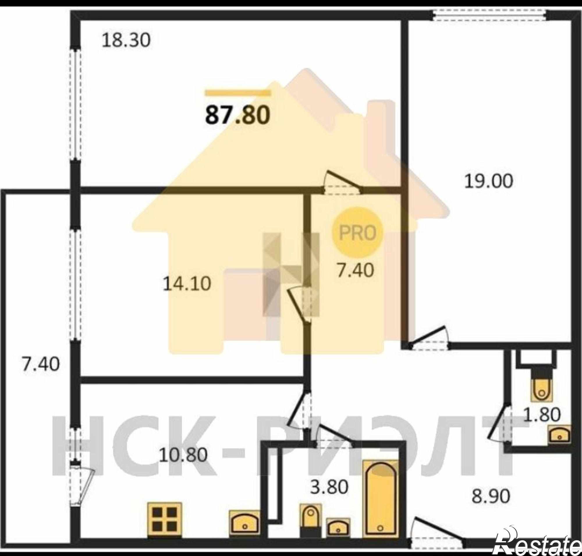 Купить квартиру за 8 075 000 рублей на ул. Чулымская 1-я,122/д11с