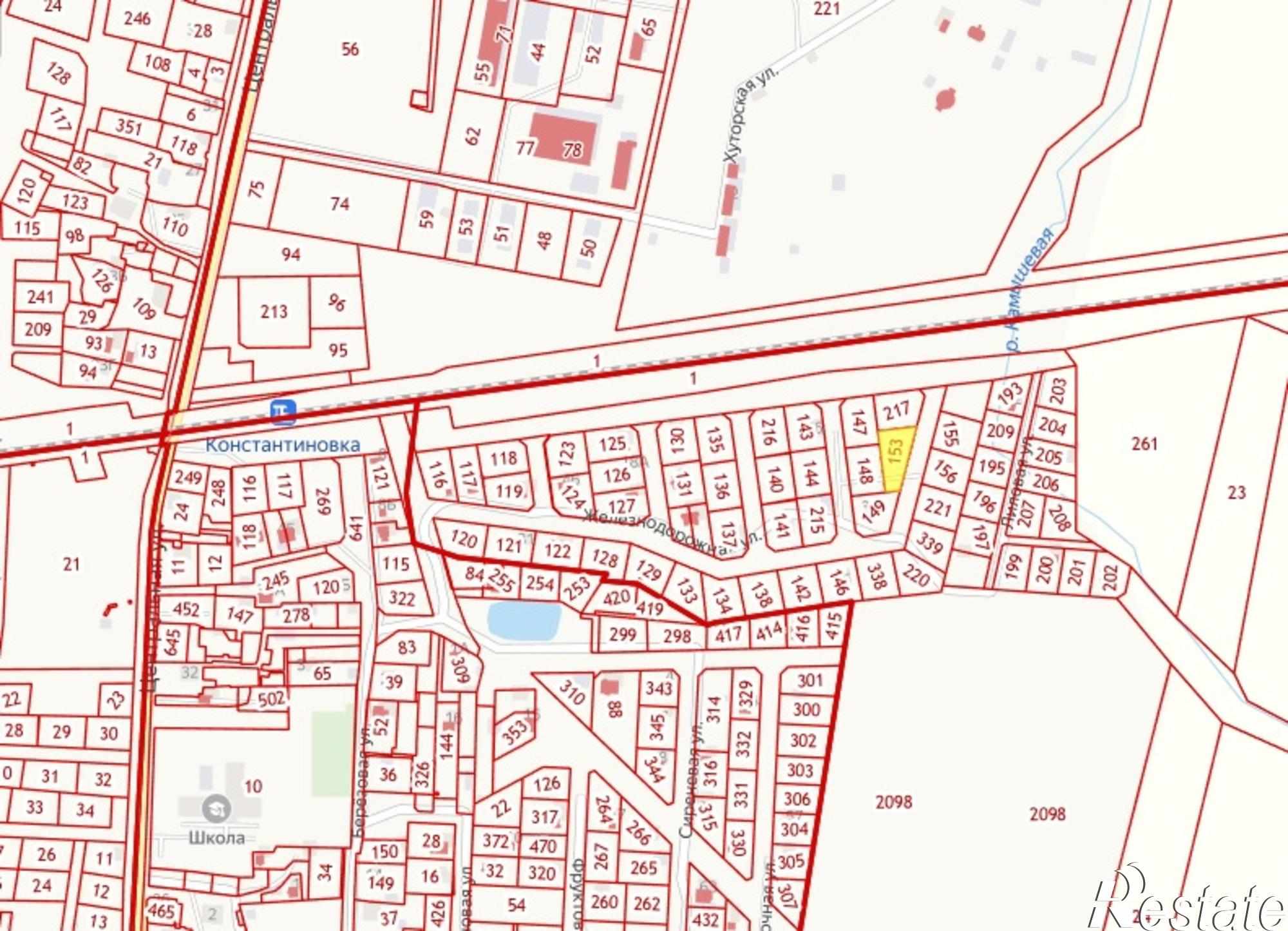 Купить землю, земельный участок за 230 000 рублей на Железнодорожная ул