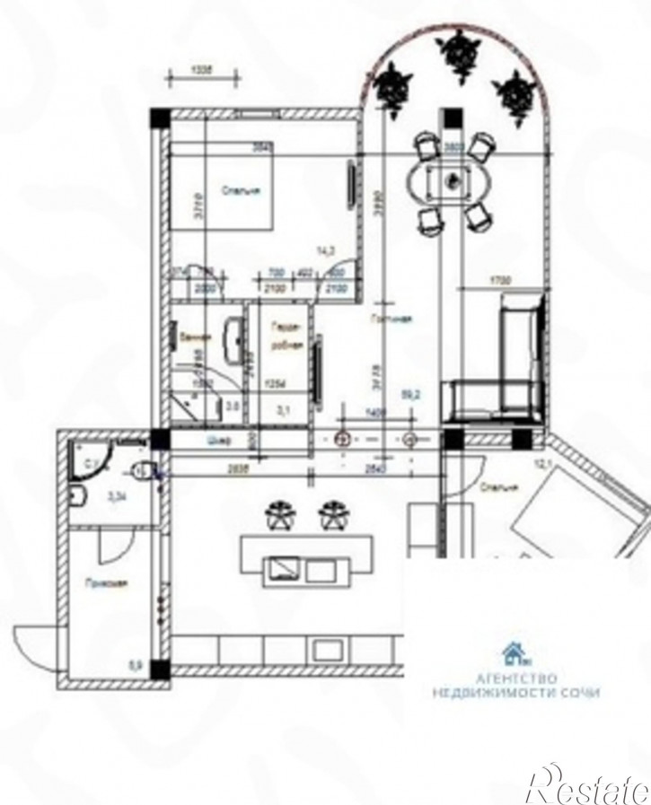 3-комн квартира Яна Фабрициуса,2