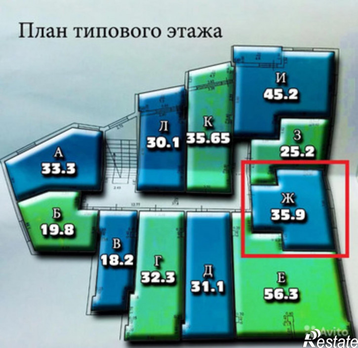 1-комн квартира Тепличная улица,16
