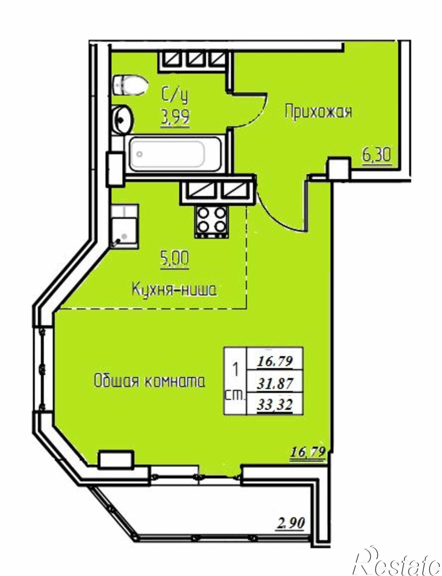 Купить квартиру за 1 645 380 рублей на ул. Валентина Скороходова, д. 23