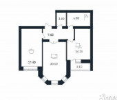 2-комн, 72 кв м, этаж 6/6 ул. Артемова, д. 1-14
