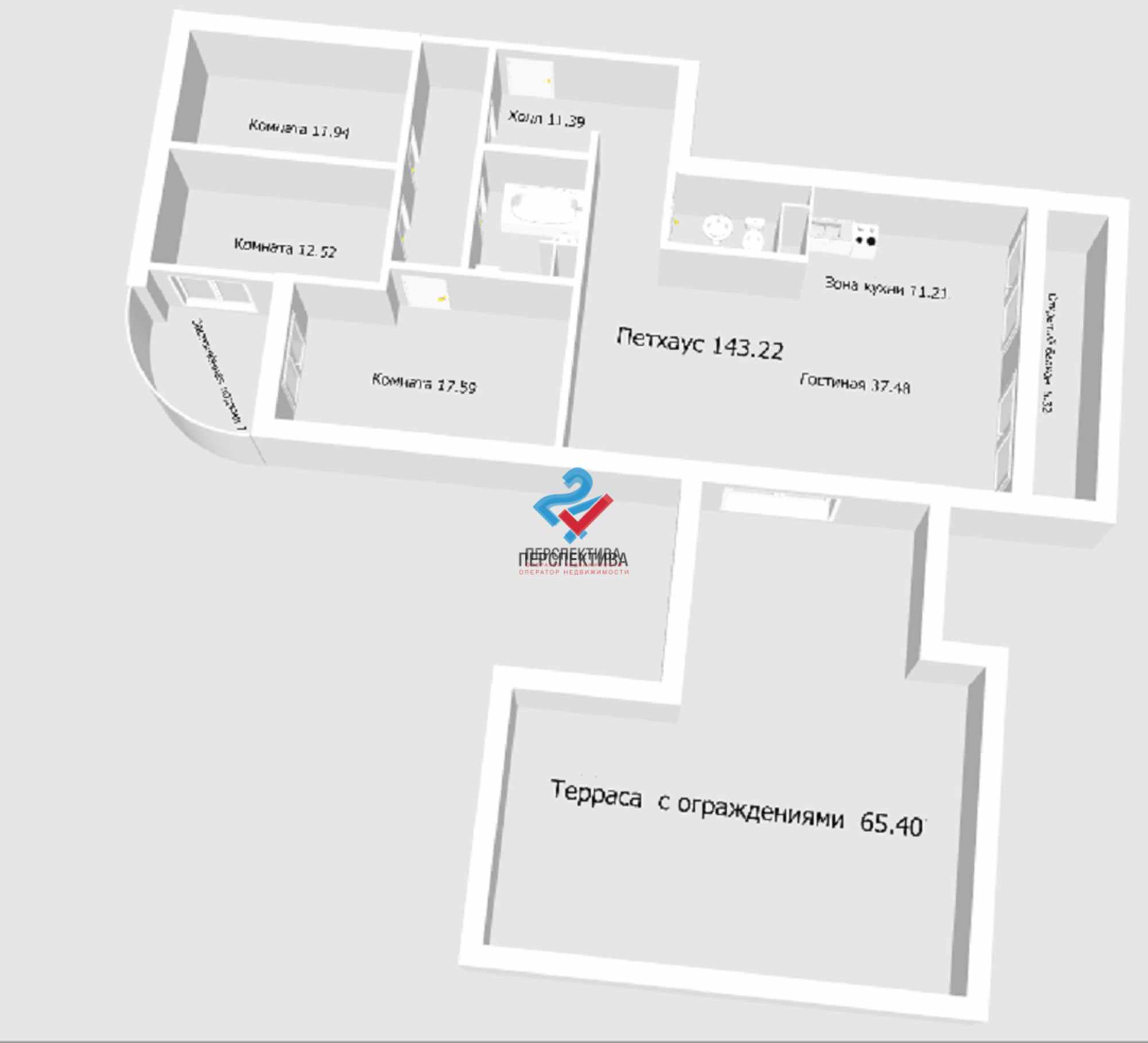 Купить квартиру за 14 322 000 рублей на улица Бородина, 2