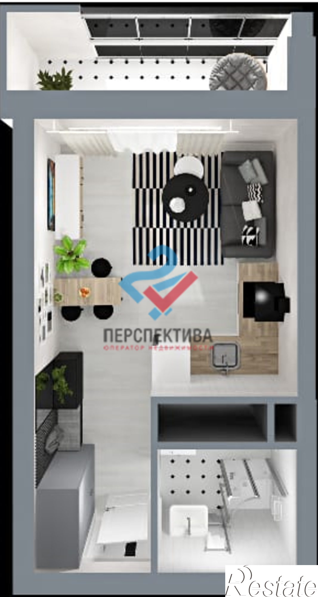 Купить студию за 2 857 640 рублей на 3-й проезд Рахманинова