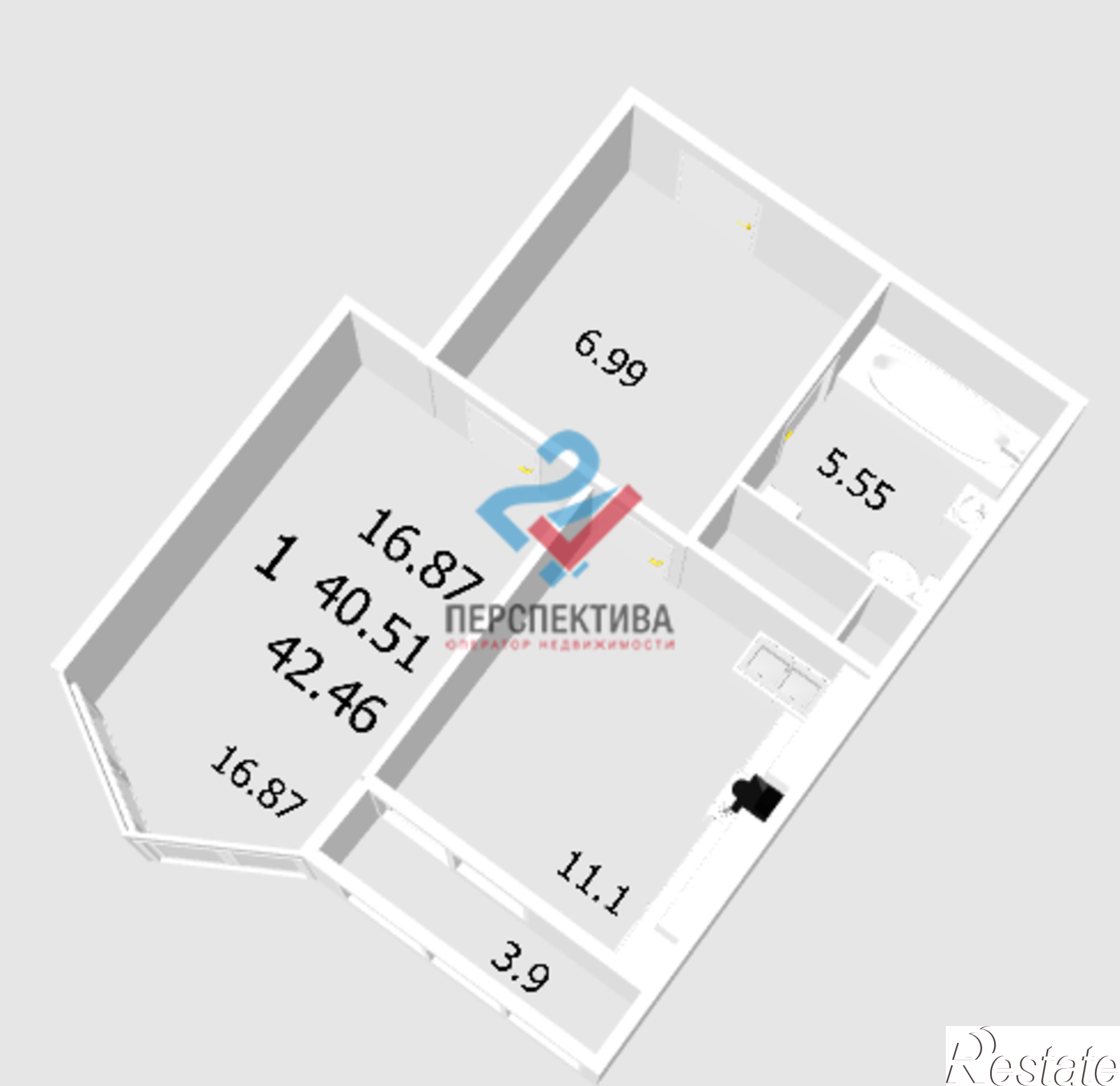 Купить квартиру за 2 866 050 рублей на улица Студёный Кордон, 47