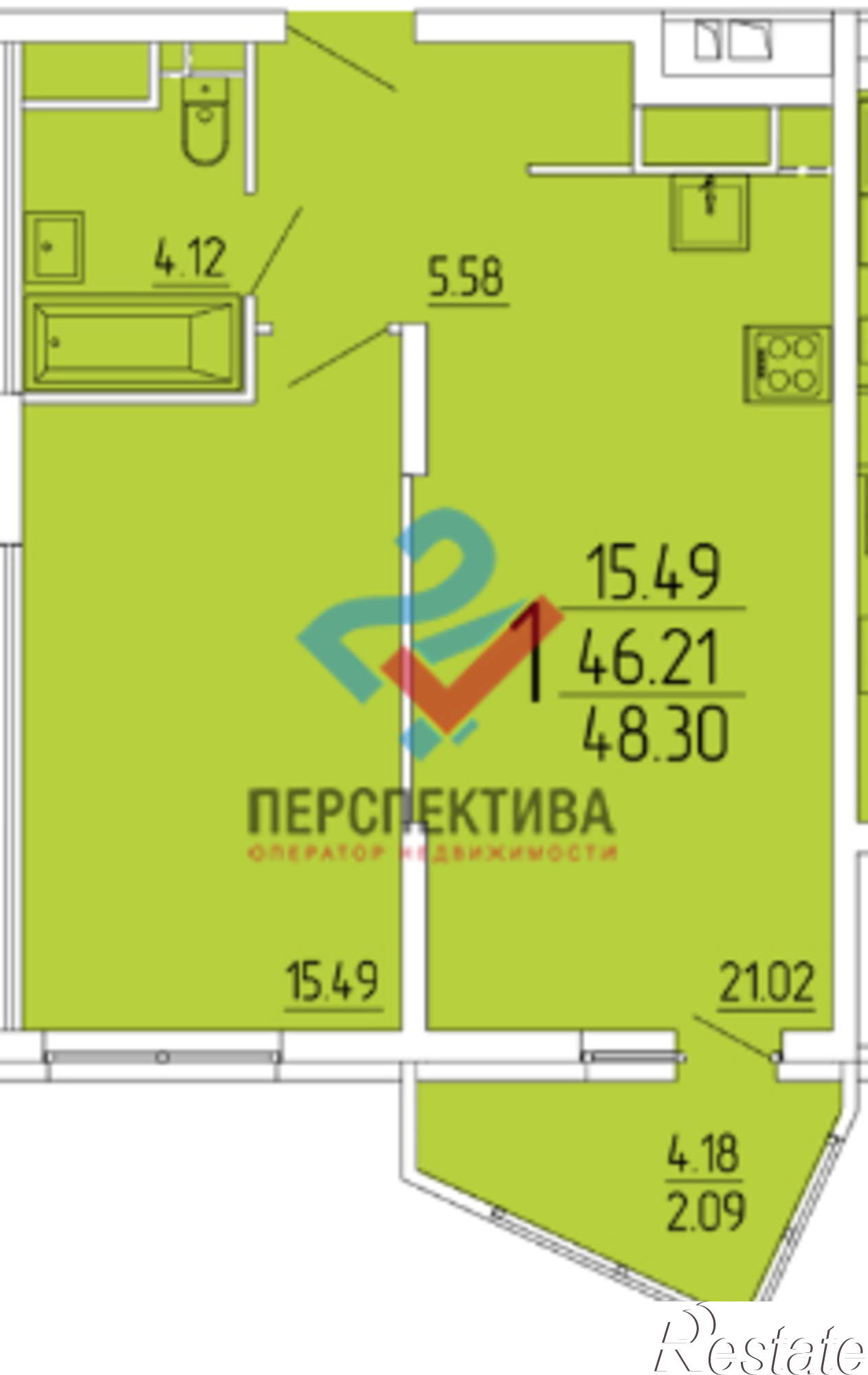 Купить квартиру за 3 260 250 рублей на улица Студёный Кордон, 47