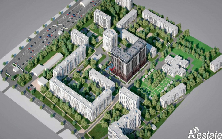 1-комн квартира в новом доме Ладожская улица, 9