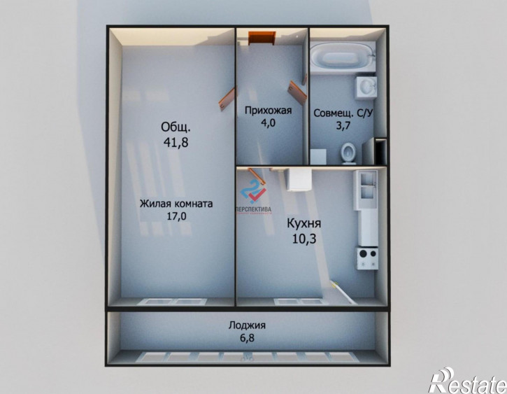 1-комн квартира в новом доме Ладожская улица, с3