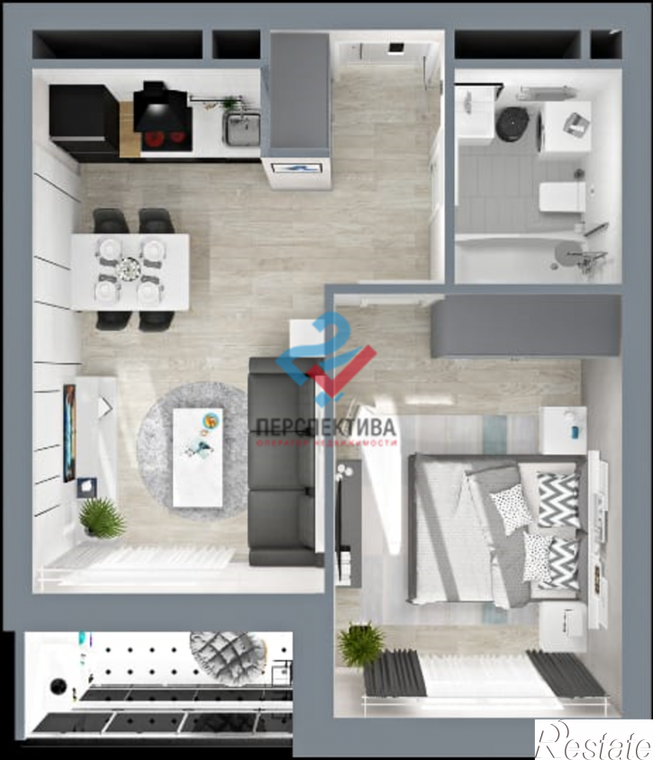 2-комн квартира в новом доме 3-й проезд Рахманинова, 2