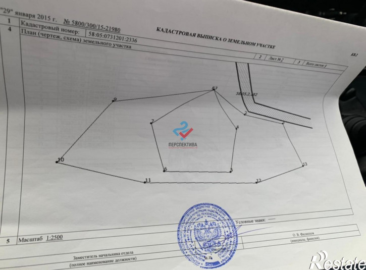 Земельный участок Бессоновский район,  деревня Васильевка