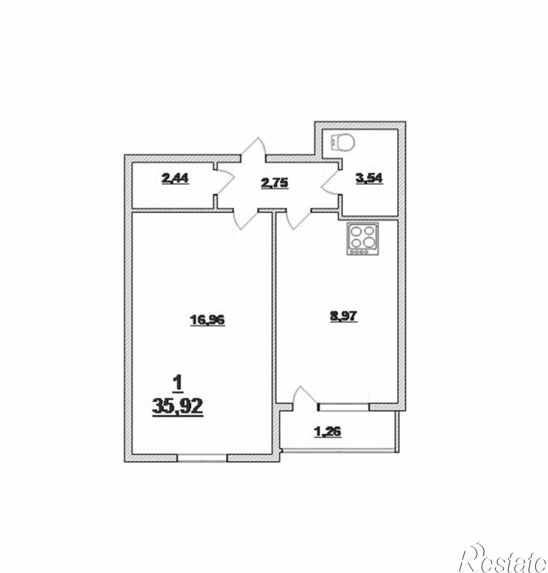 Купить квартиру за 2 816 000 рублей на Батальная ул, 96