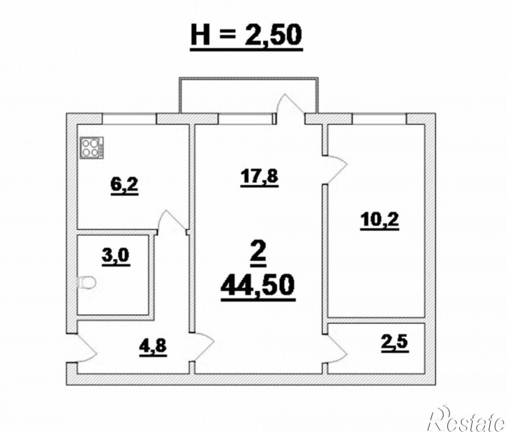 2-комн квартира Пролетарская ул, 33А