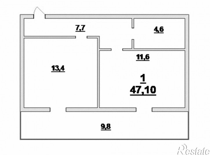 1-комн квартира Артиллерийская ул, 34