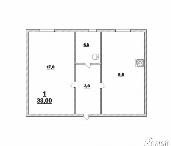 1-комн квартира Красная ул, 280