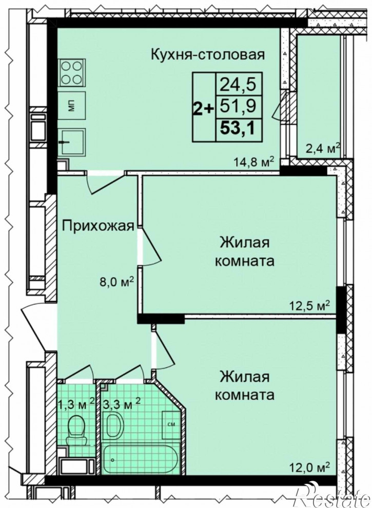2-комн квартира Сормовский район
