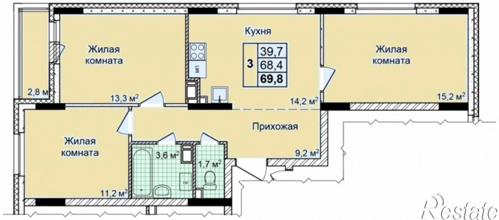 3-комн квартира Сормовский район