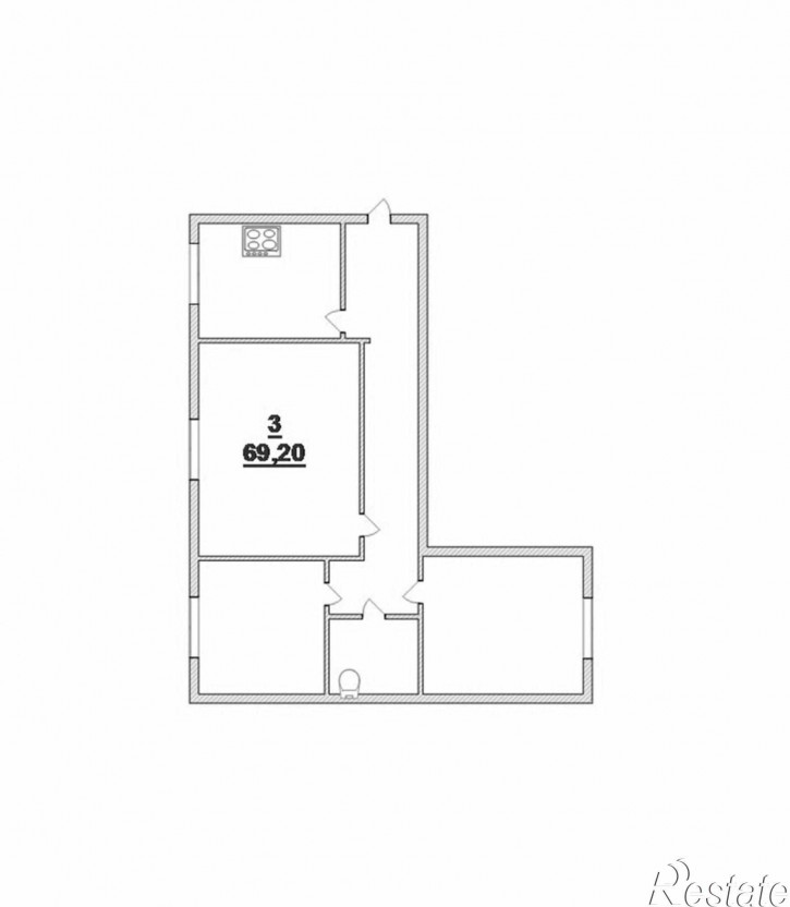 3-комн квартира Маршала Борзова ул, 102