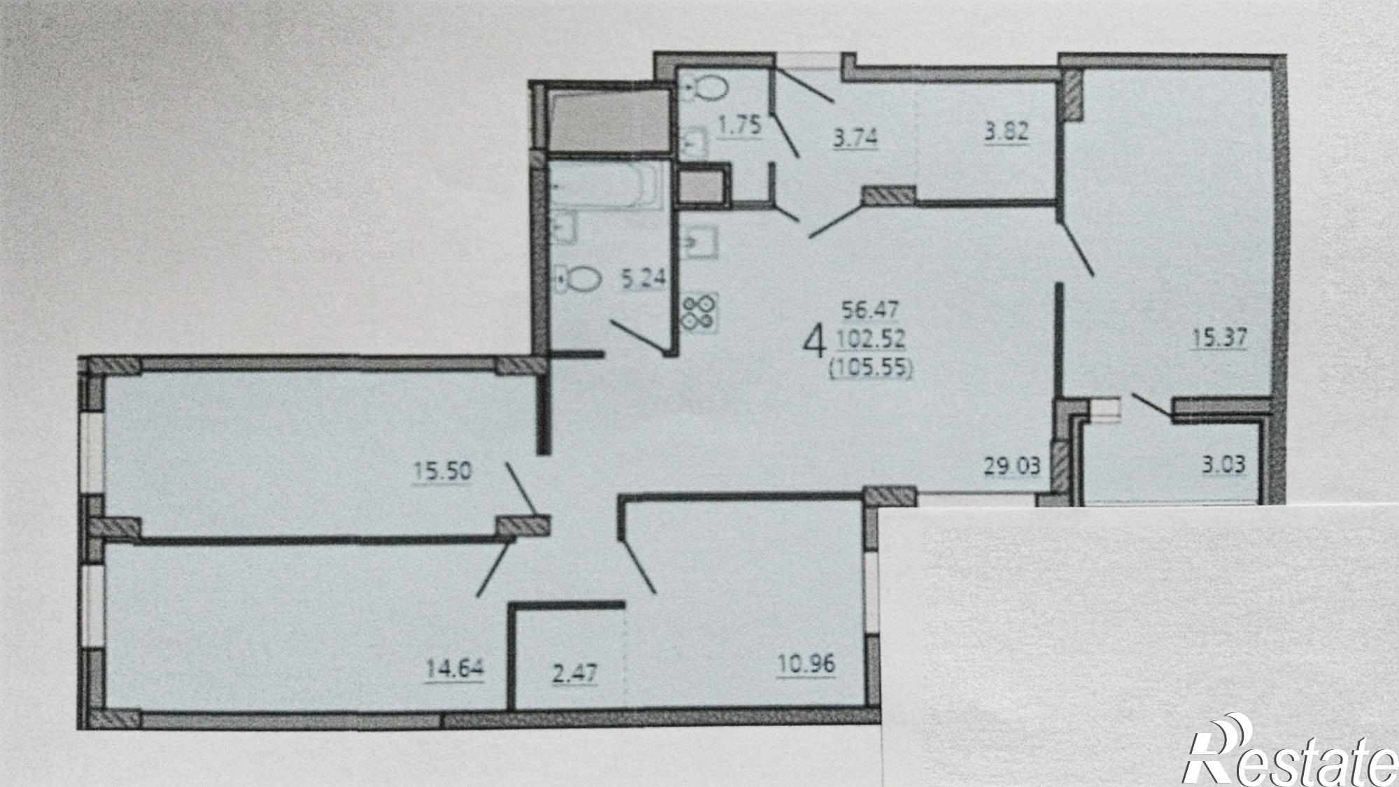 Купить квартиру за 5 797 000 рублей на пр.Победы, д. 101
