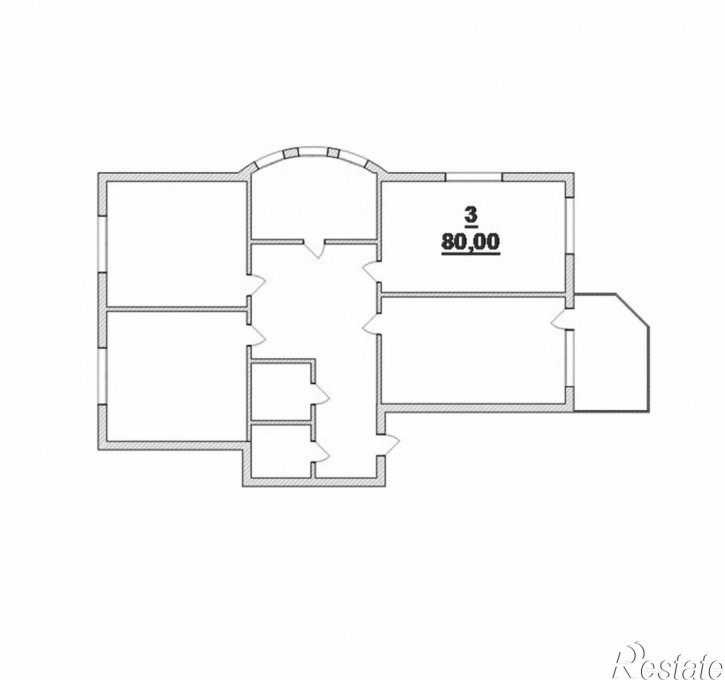 3-комн квартира Чайковского ул, 58а