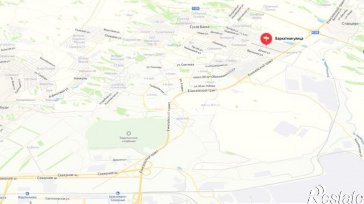 Земельный участок Бархатная улица