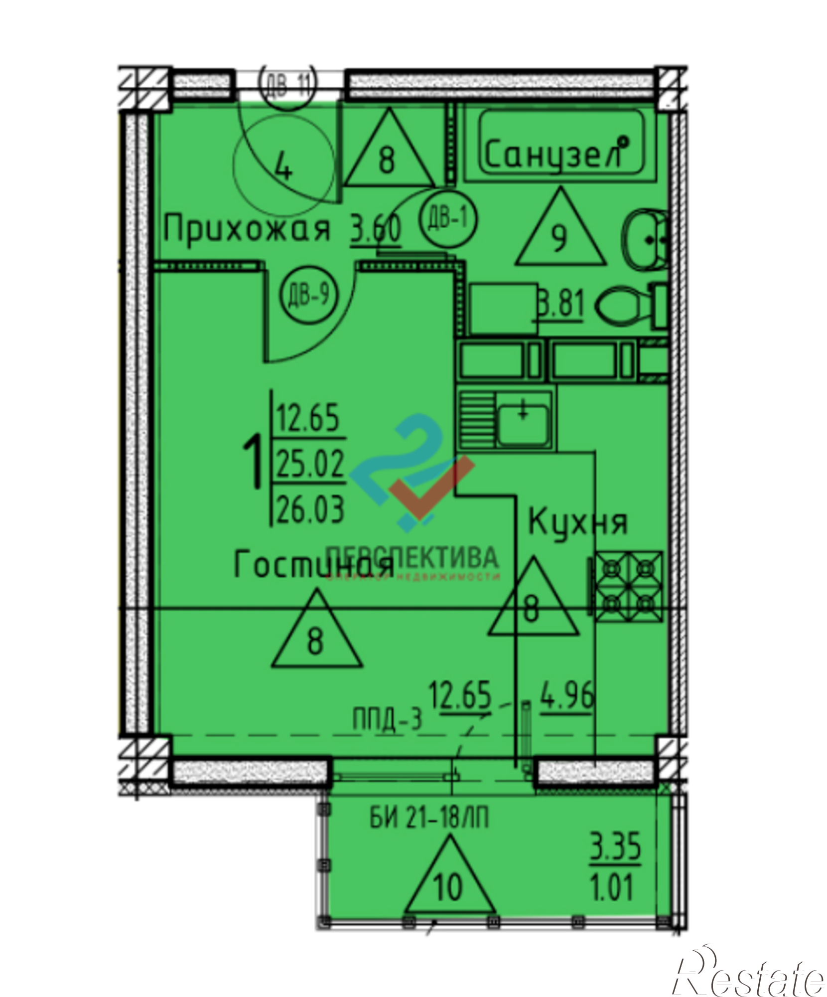 Купить студию за 2 170 560 рублей на микрорайон Дальнее Арбеково,  жилой комплекс Арбековская Застава