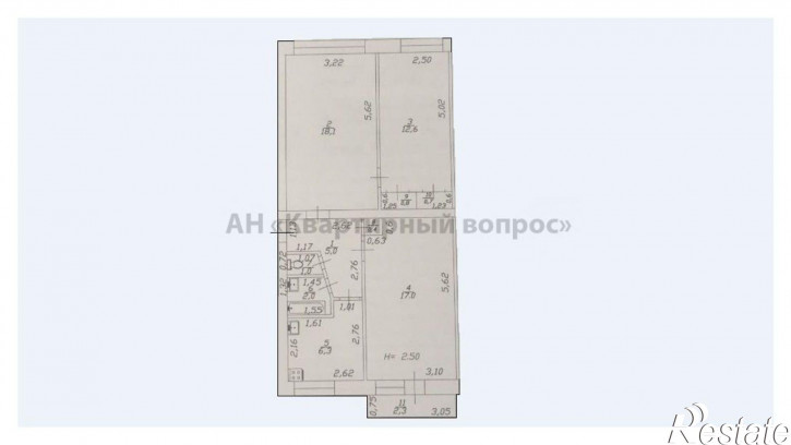 3-комн квартира Заводская ул, 103