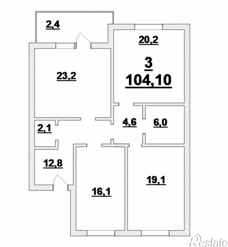 3-комн квартира Марата ул, 1