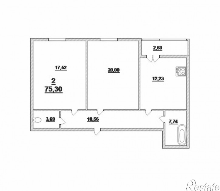 2-комн квартира Красная ул, 139 В