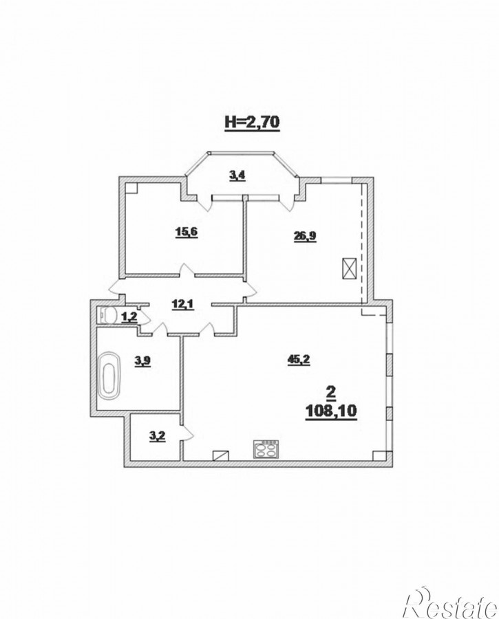 2-комн квартира Л.Голикова ул, 4