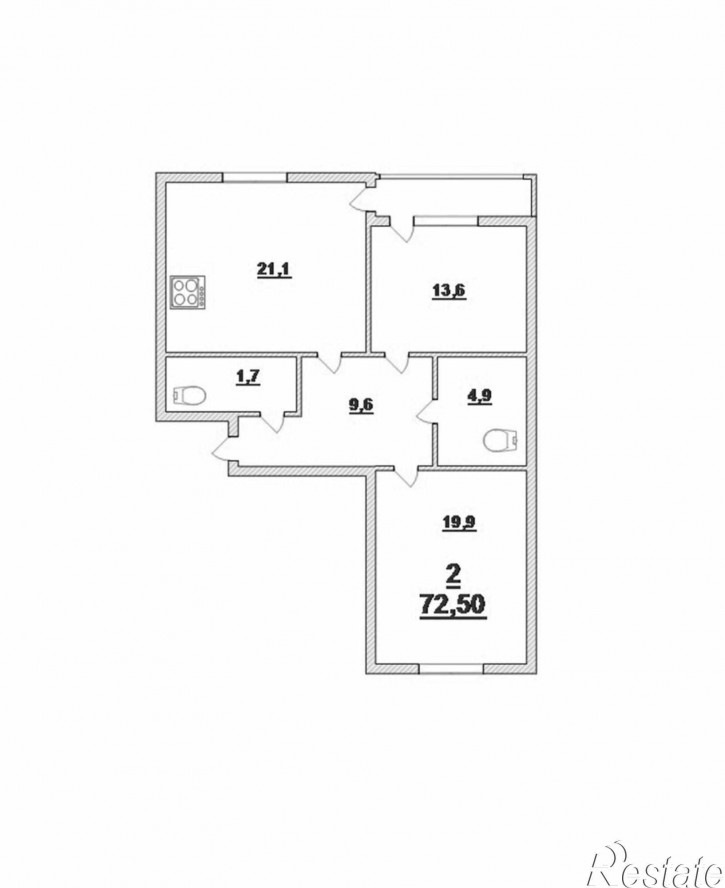 2-комн квартира Ростовская ул, 10