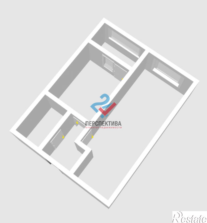 1-комн квартира в новом доме улица Мира, 58Ас1