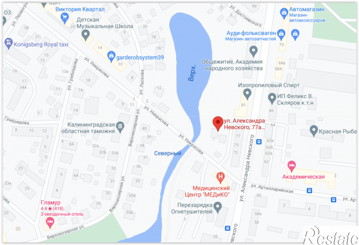 2-комн квартира А.Невского ул, 77а