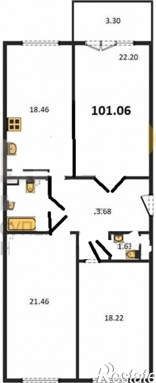 Продажа 3-комн квартиры Чайковского ул, 9