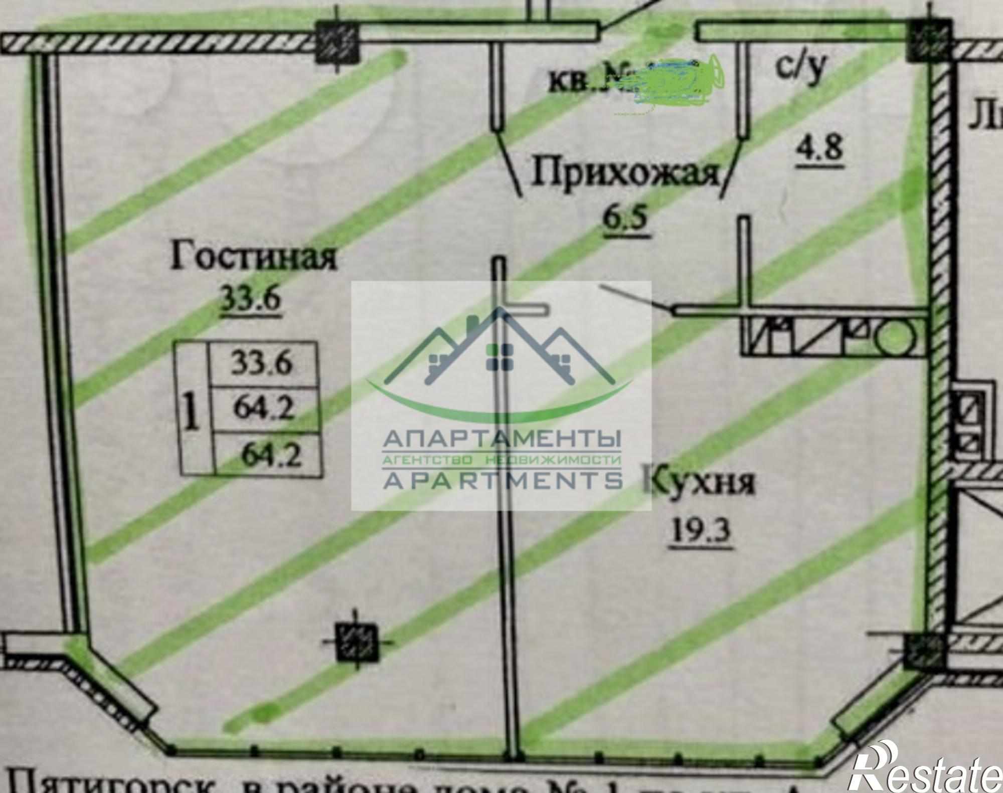 Купить квартиру за 5 100 000 рублей на Адмиральского ул, 1а