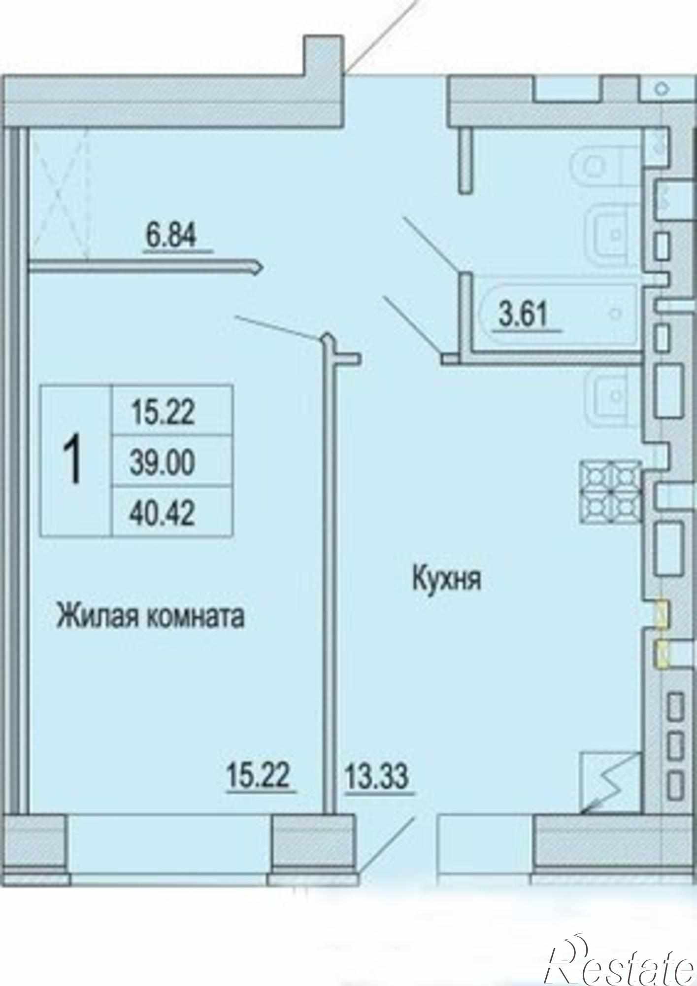 Купить квартиру за 1 730 000 рублей на Луначарского ул