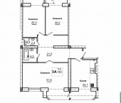 3-комн, 122 кв м, этаж 4/8 Оранжерейная ул, 17