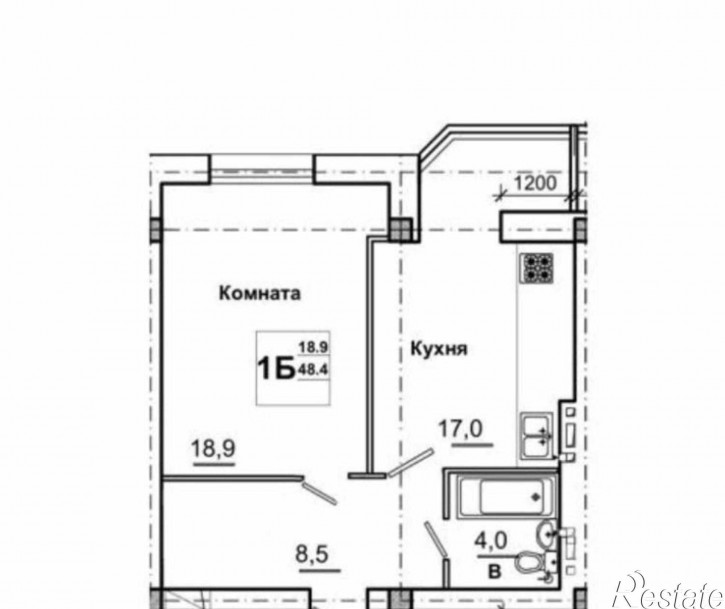 1-комн квартира Оранжерейная ул, 17