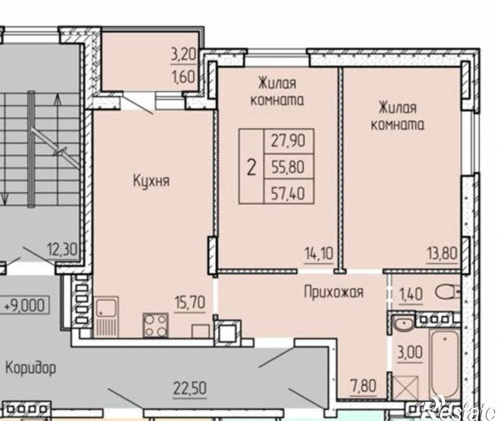 2-комн квартира Фермерская ул