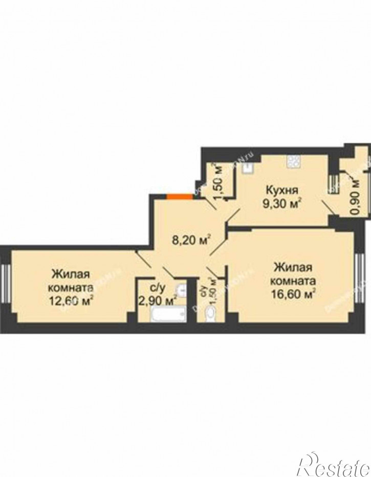 2-комн квартира Ушинского ул