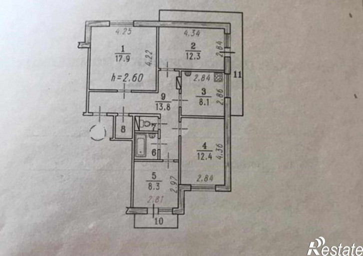 4-комн квартира Б. Хмельницкого ул, 38